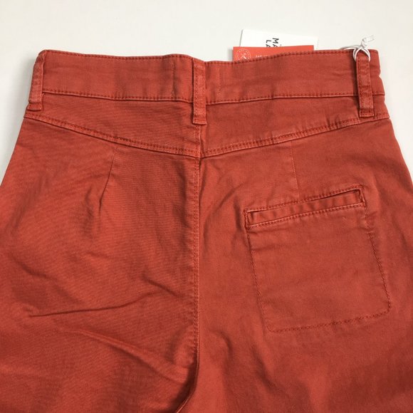 NWT MARINE LAYER Baked Apple Wide Leg BRIDGET High Rise Cropped/Ankle Jeans - Picture 8 of 10